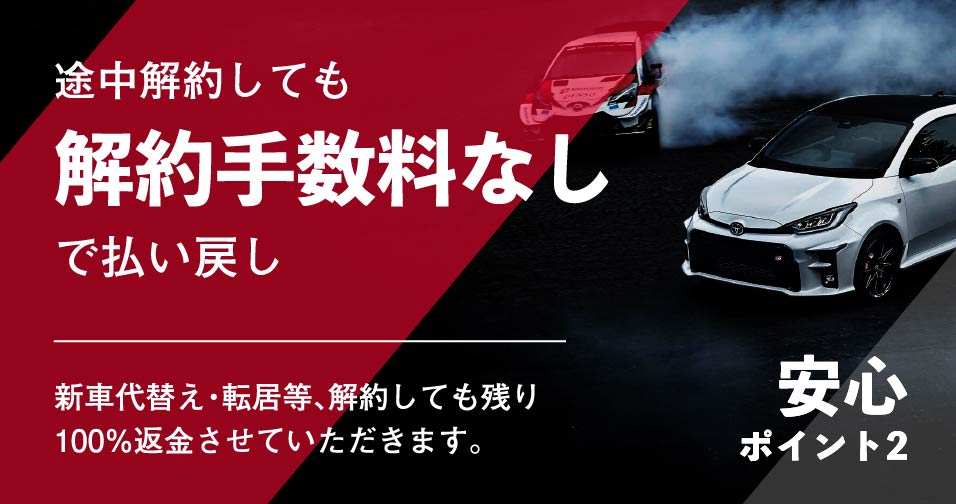 途中解約しても解約手数料なしで払い戻し